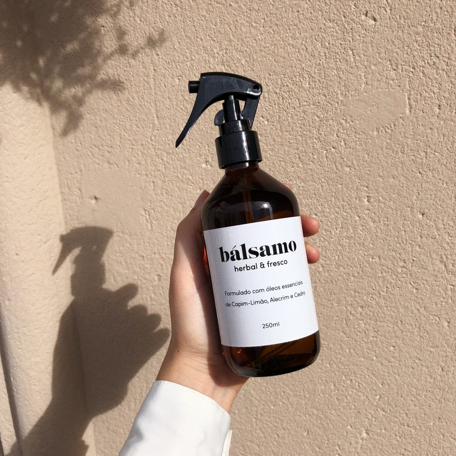 Home Spray Herbal Fresco Vidro Ambar 250ml