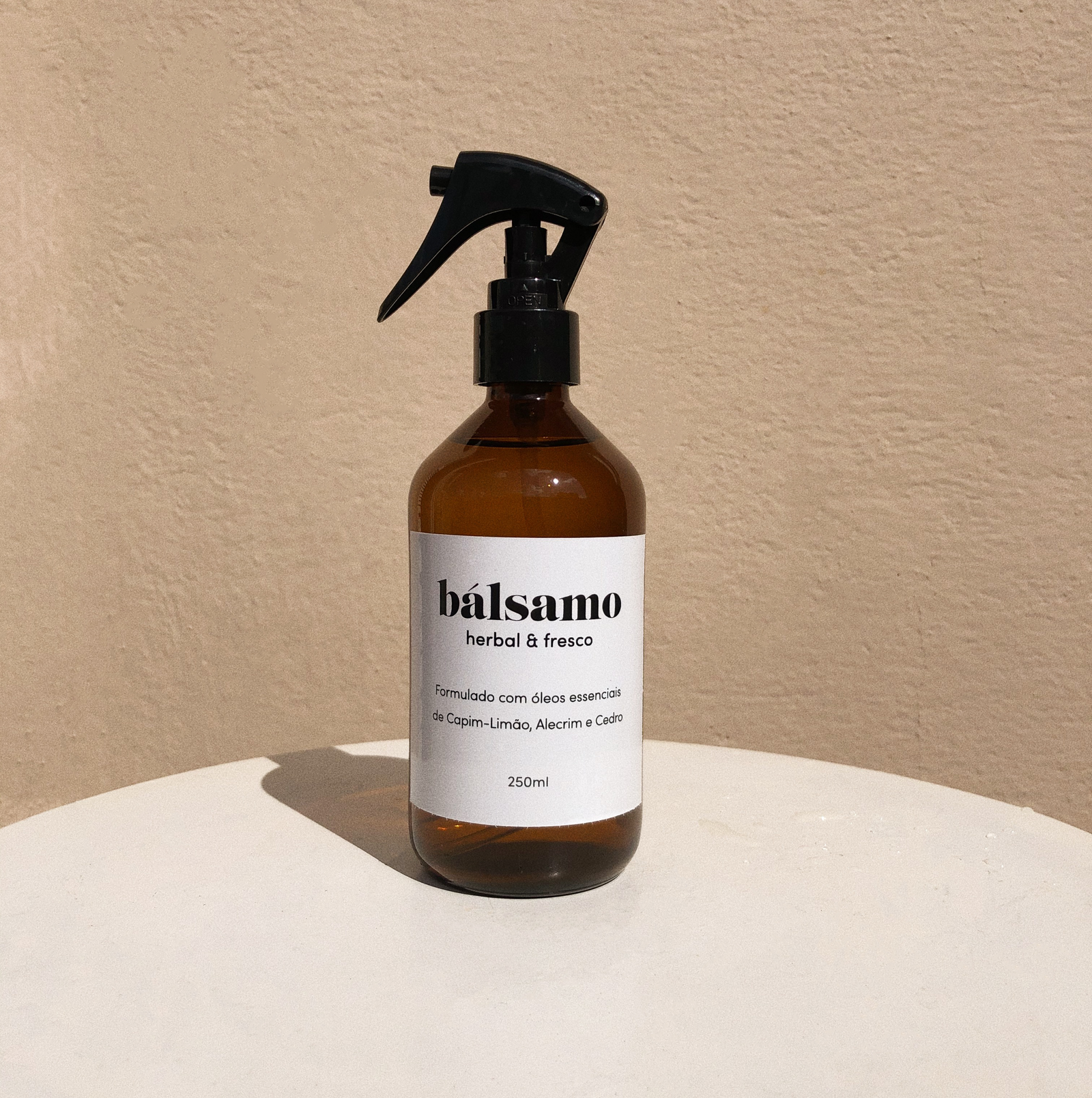 Home Spray Herbal Fresco Vidro Ambar 250ml