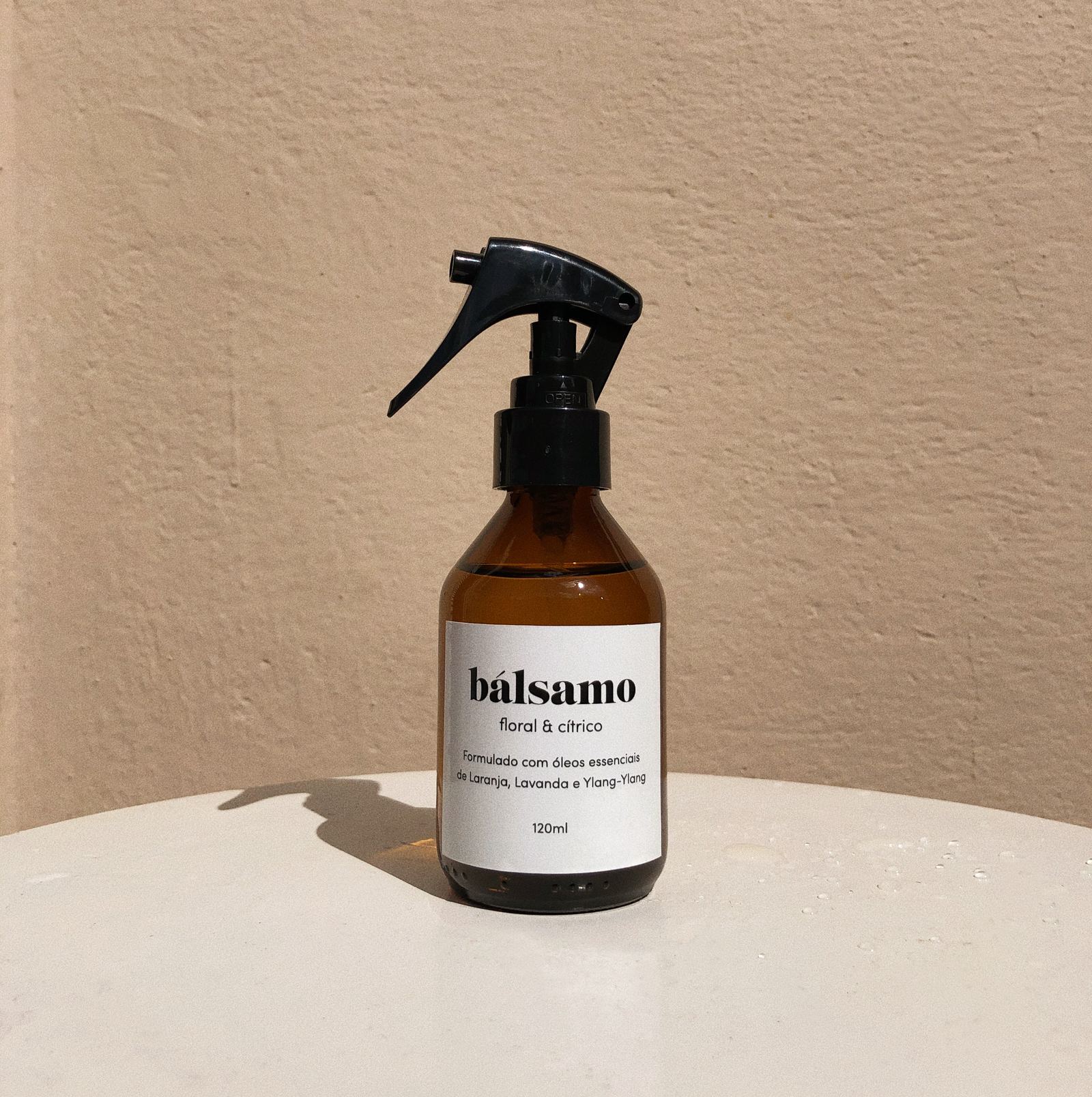 Home Spray Floral Cítrico Vidro Ambar 120ml