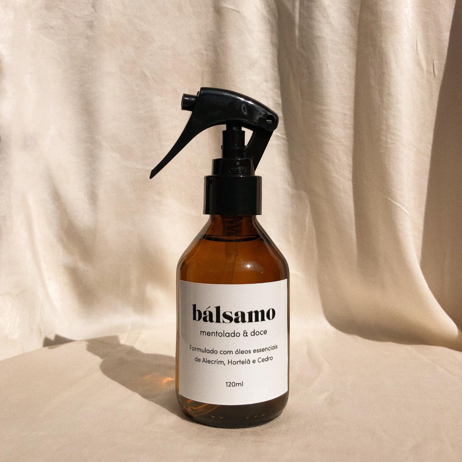 Home Spray Mentolado Doce Vidro Ambar 120ml